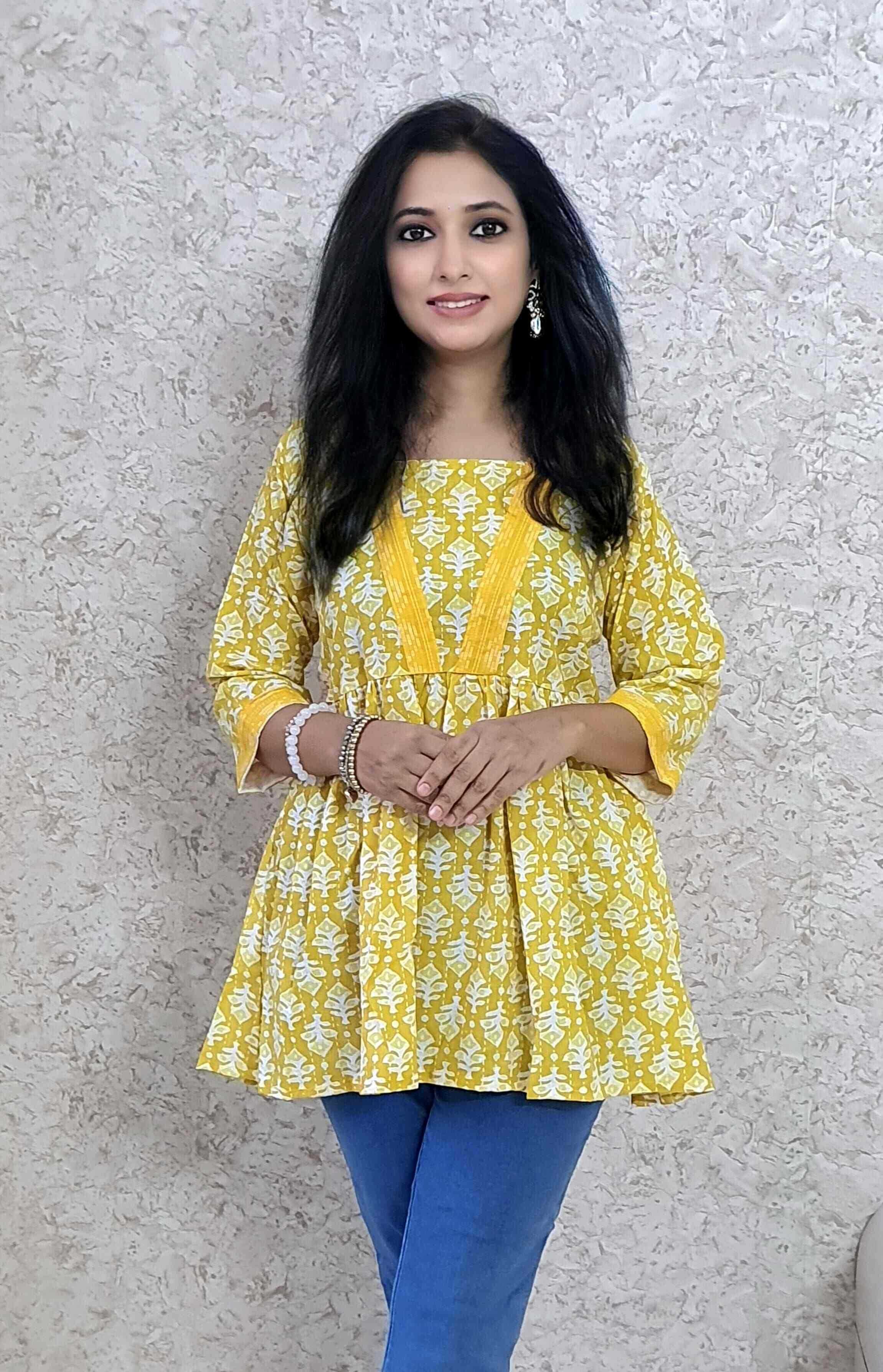 Ynf Cotton KESH258 VDA151 Kurti Wholesale Casual Kurtis Workwear Kurtis Printed Kurtis Manufacturer