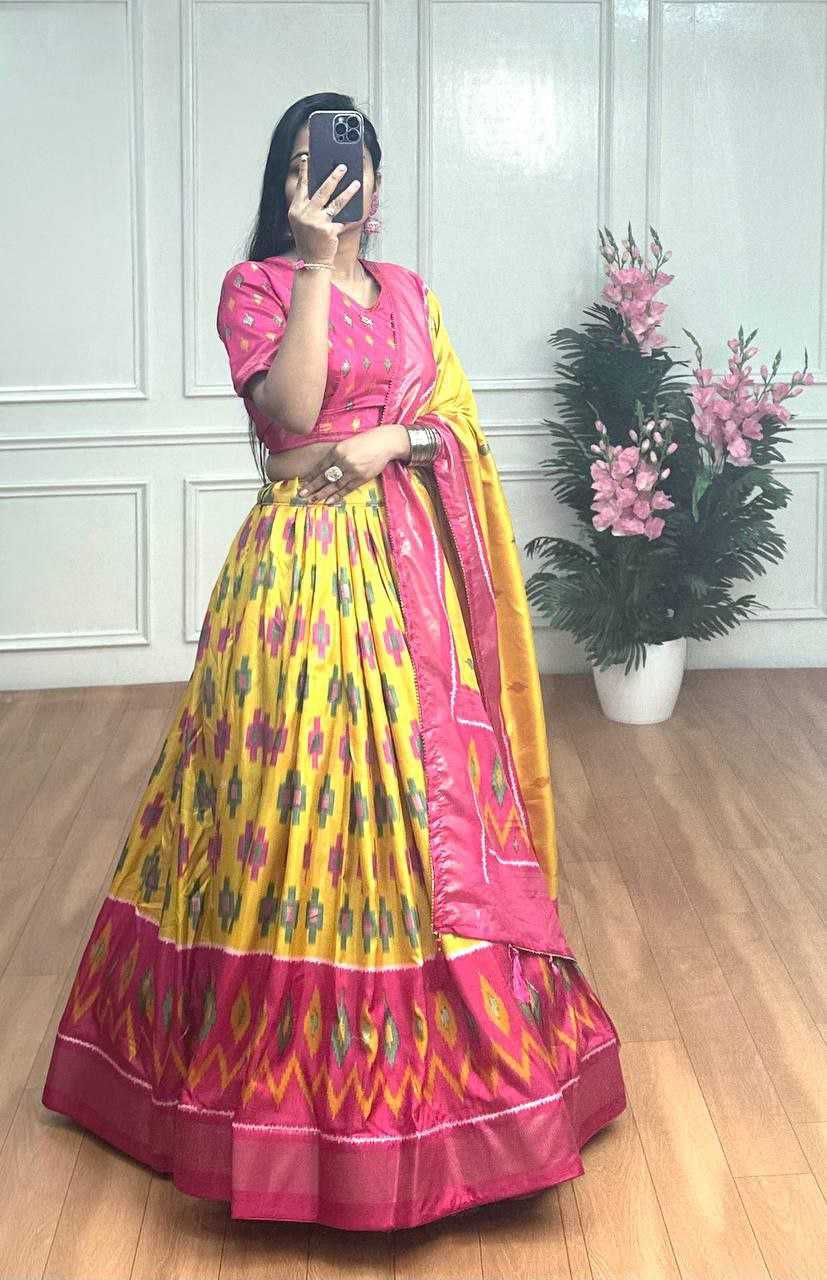 Ynf Dola Silk RIN131 ZICKZACK Lehengas Wholesale Fancy Lehenga Printed Lehenga Gota Patti Lehenga Manufacturer