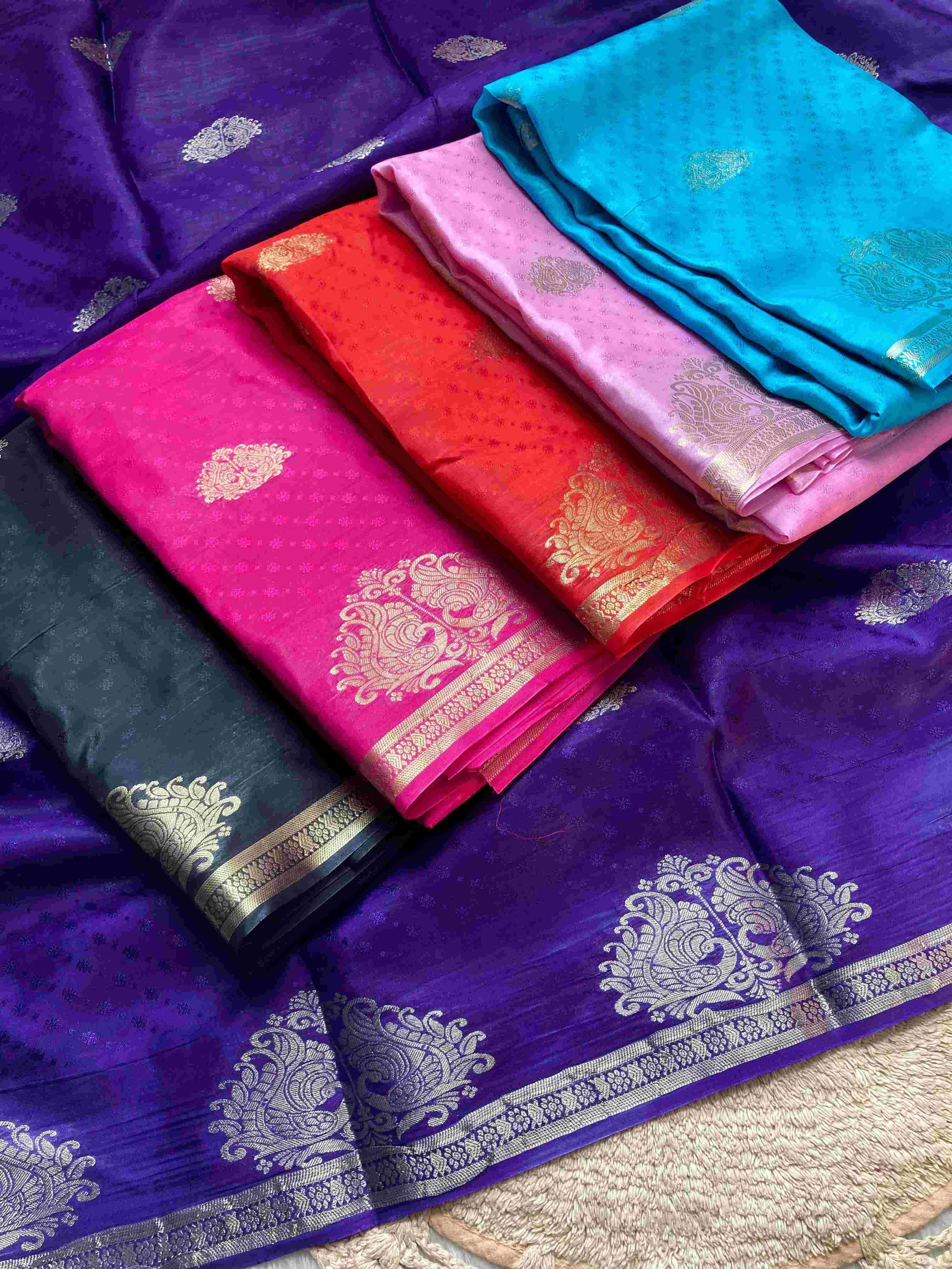 YNF DOLA SILK RIN193  Mysore Silk Crepe1 SILK SAREE WHOLESALE DOLA DESIGNER PARTY WEAR SILK SAREE MANUFACTURER