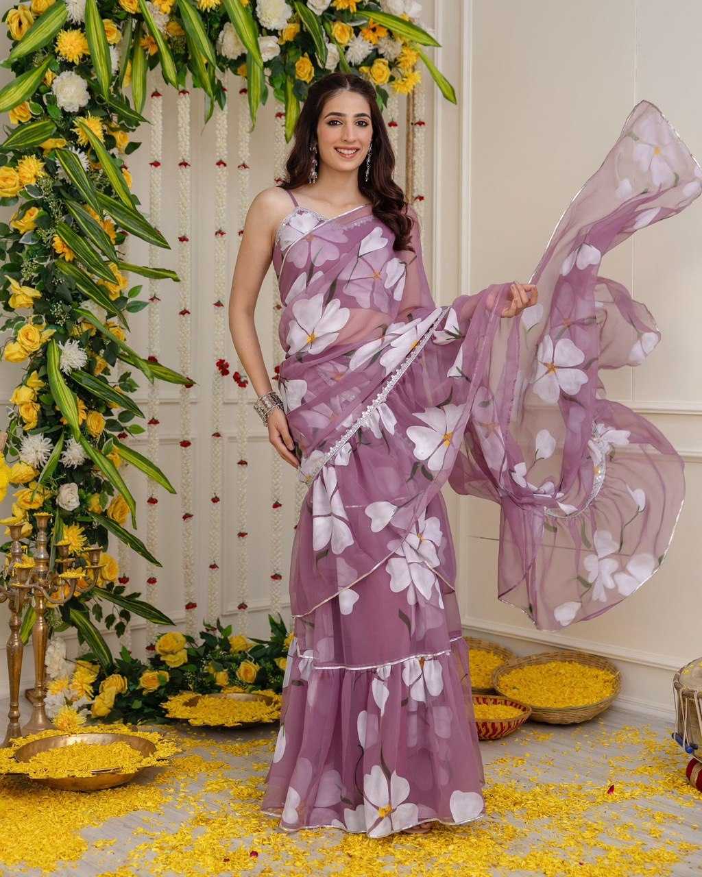 YNF GEORGETTE KESH154 272 SAREES WHOLESALE FANCY PRINTED GEORGETTE SAREES MANUFACTURER