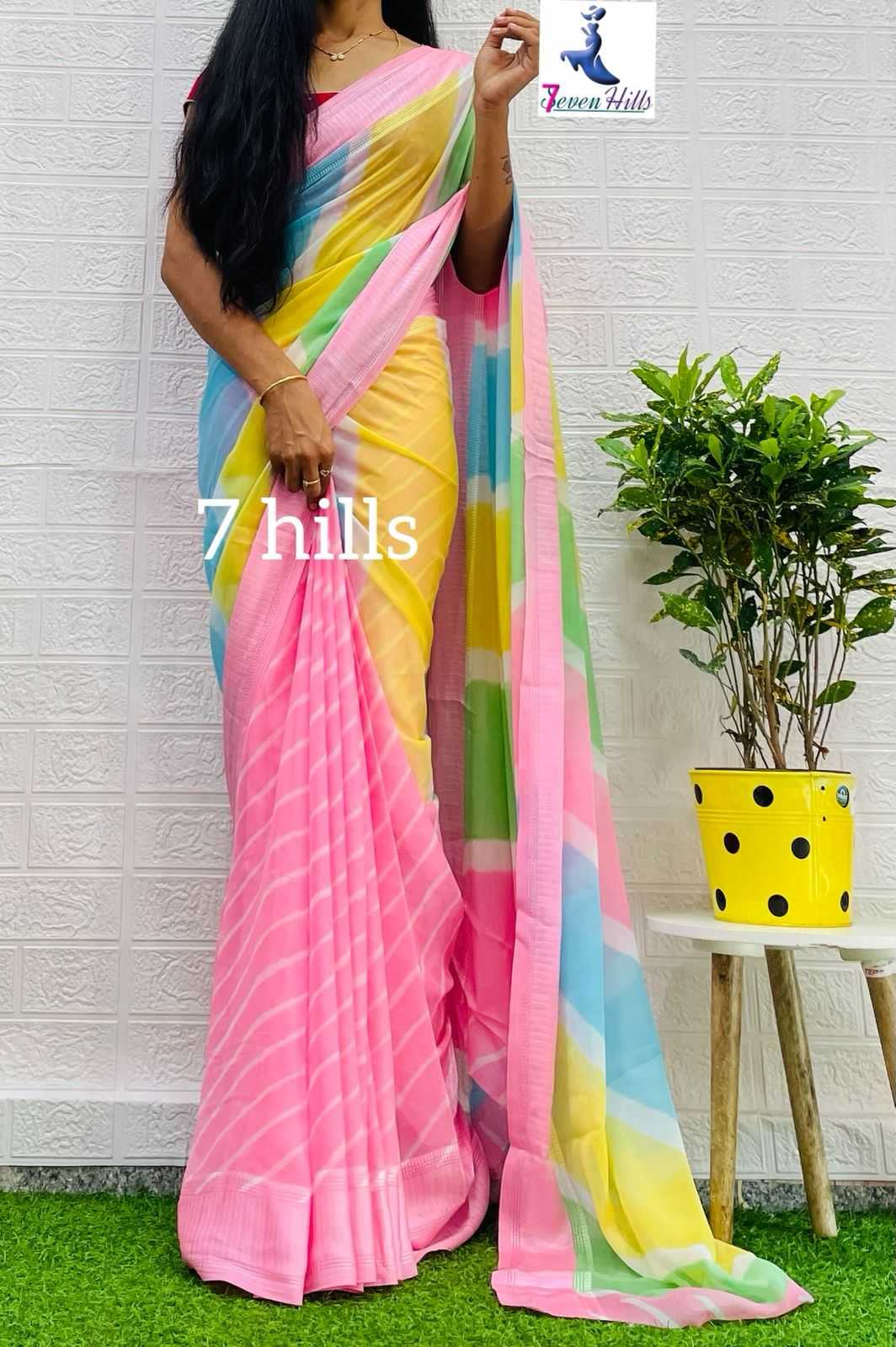 Ynf Georgette KESH418 MKD 13 Sarees Wholesale Designer Sarees Georgette Sarees Lightweight Sarees Manufacturer