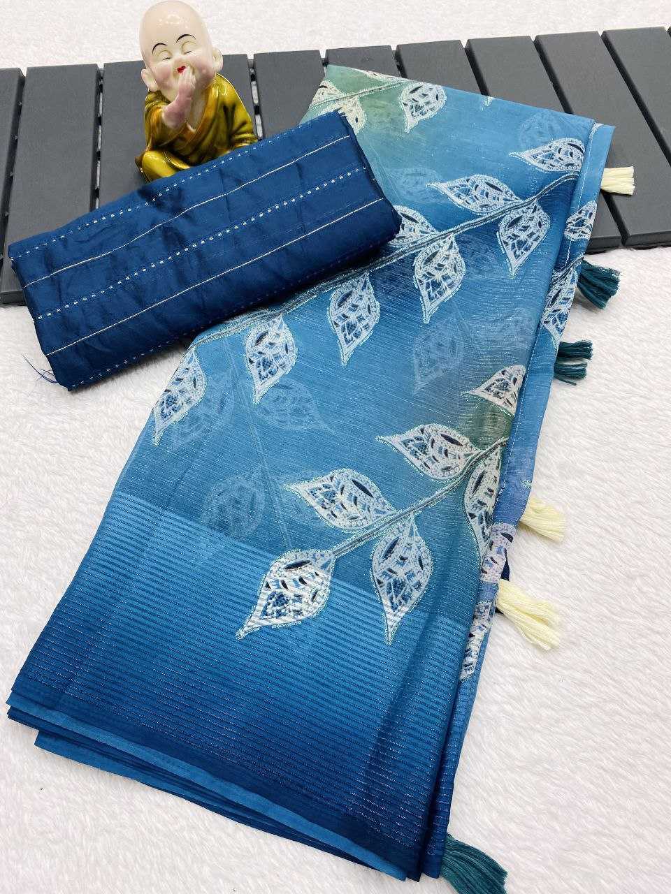 YNF GEORGETTE RIN196 156 SAREES WHOLESALE GEORGETTE PRINTED ZARI SAREES MANUFACTURER