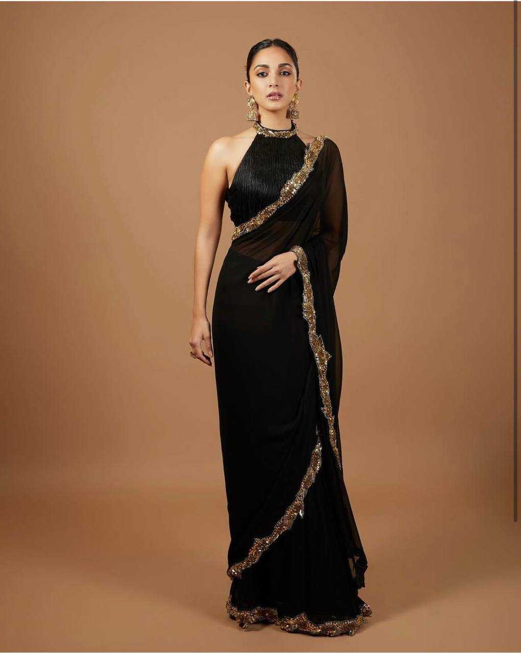 YNF GEORGETTE SAREE KESH270 281 SILK SAREE WHOLESALE PARTY WEAR  KIARA ADVANI SAREE MANUFACTURER