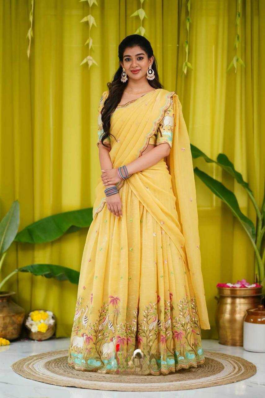 YNF GOLD CRUSH KESH367 168 LEHENGA WHOLESALE EMBROIDERED DESIGNER HEAVY LEHENGA MANUFACTURER