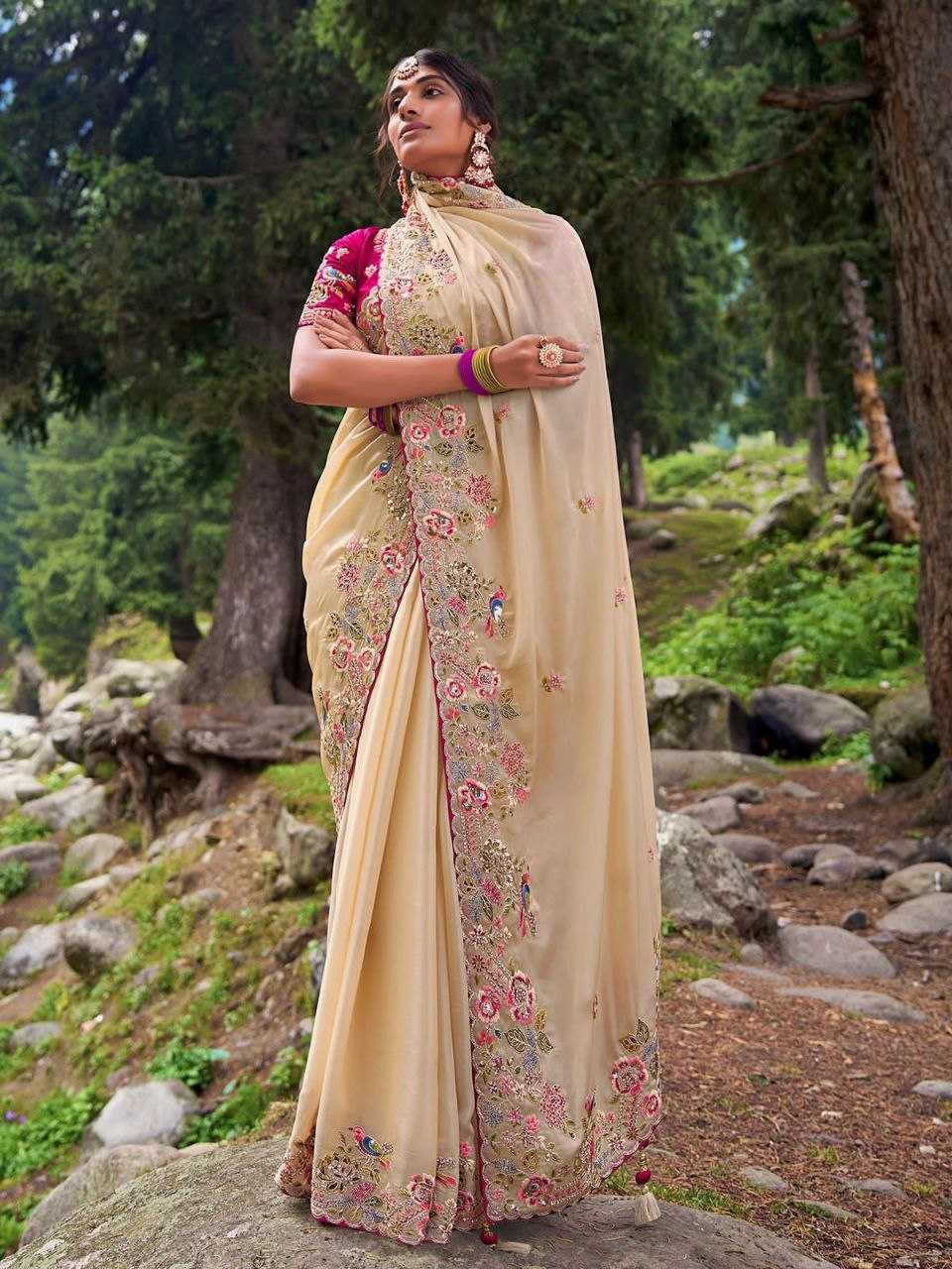 YNF JIMMY CHOO RIN143 376 STRICH SAREES WHOLESALE DESIGNER JIMMY CHOO EMBROIDERED SAREES MANUFACTURER