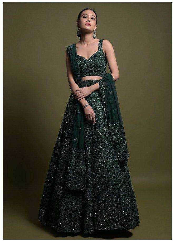 GREEN LEHENGA