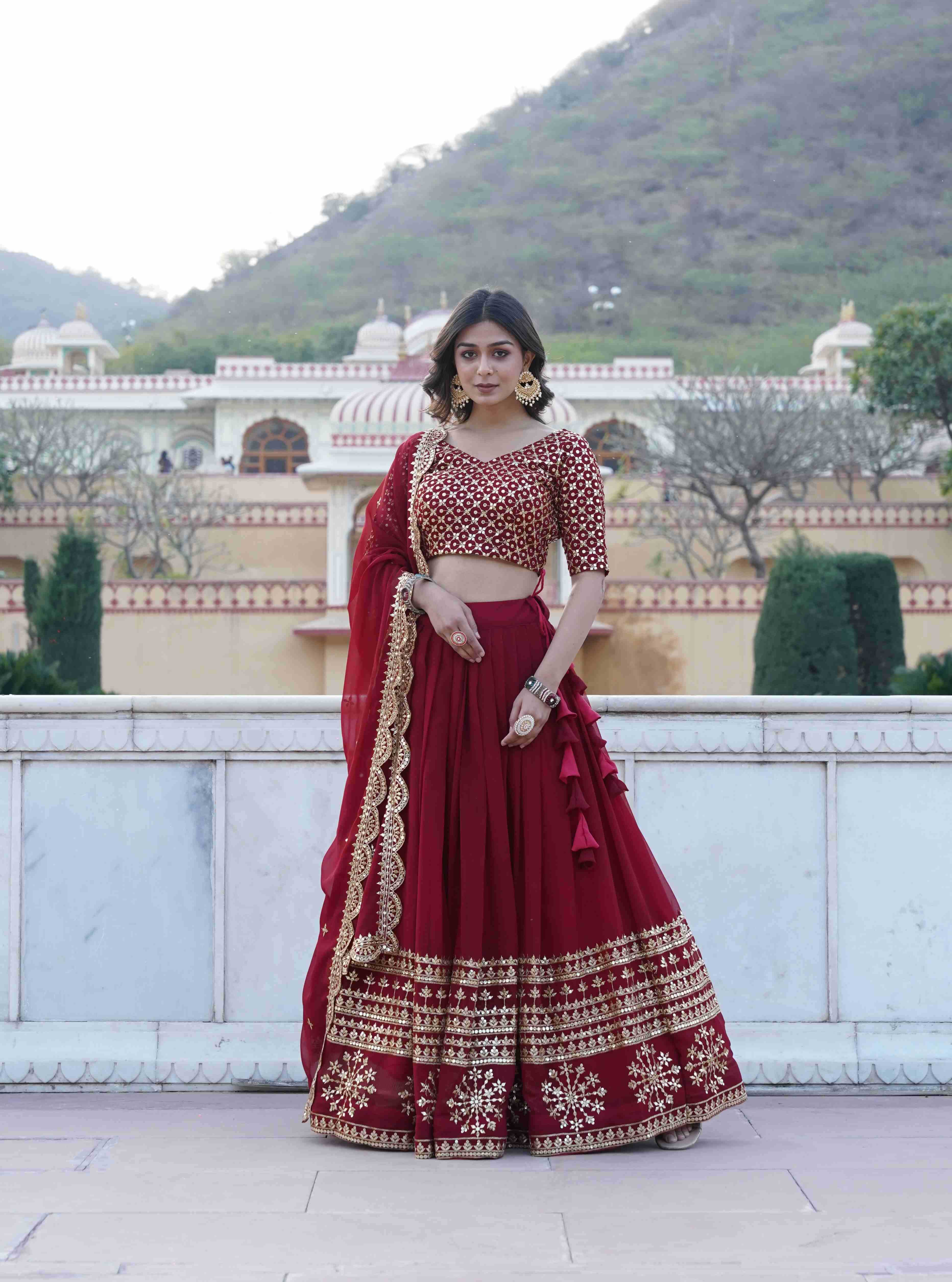 Ynf Organza KESH132 7094 Lehengas Wholesale Designer Lehenga Printed Lehenga Golden Lehenga Manufacturer