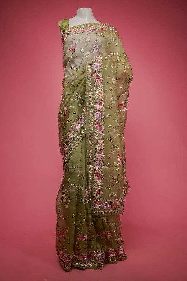 Ynf Organza RIN106 63 Sarees Wholesale Designer Sarees Organza Sarees Heavy Work Sarees Manufacturer