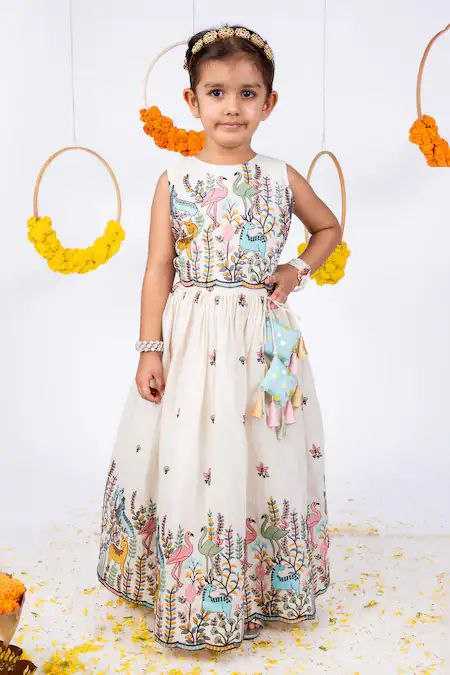 YNF PURE COTTON RIN107 BAB55 KIDS WEAR WHOLESALE KIDS INDIAN LEHENGA CHOLI FESTIVE WEAR MANUFACTURER