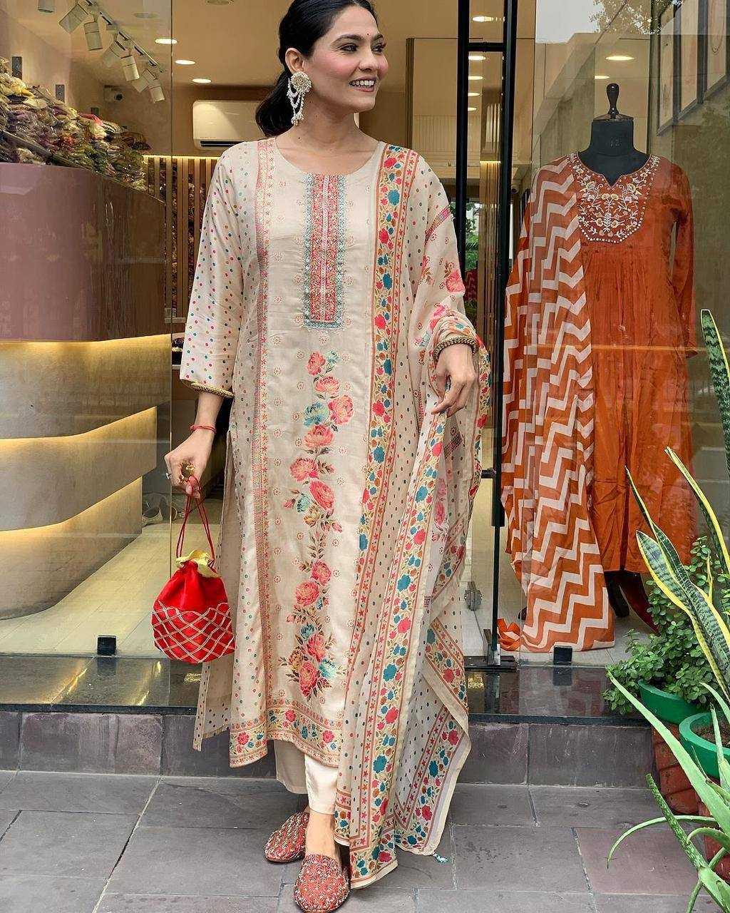 YNF SATIN KESH211 LDY138 SUITS & DRESSES WHOLESALE LADIES EMBROIDERY PARTY WEAR SUITS MANUFACTURER