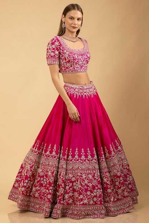 SATIN LEHENGA