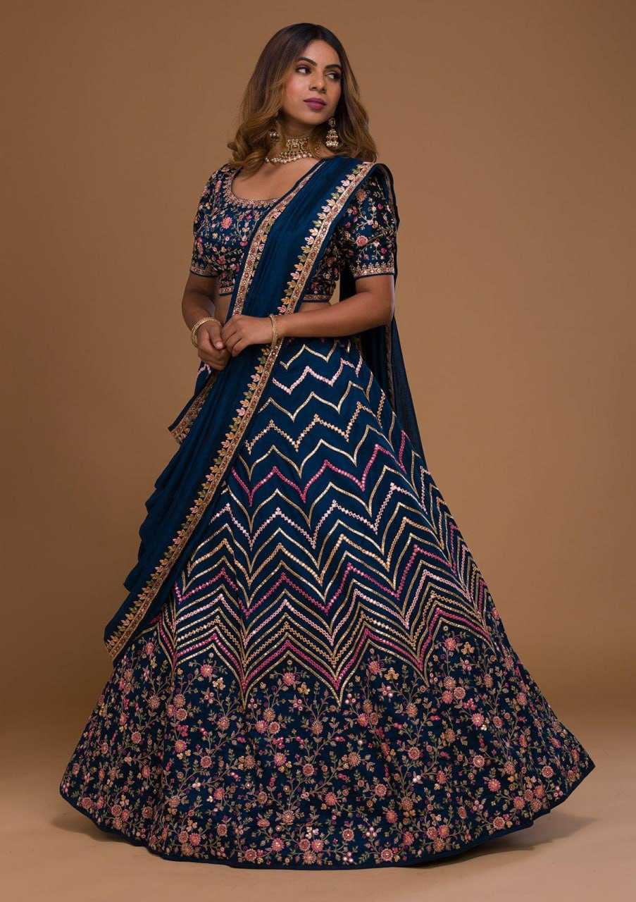 YNF SATIN KESH402 302 LEHENGA WHOLESALE GEORGETTE SATIN FANCY LEHENGA MANUFACTURER