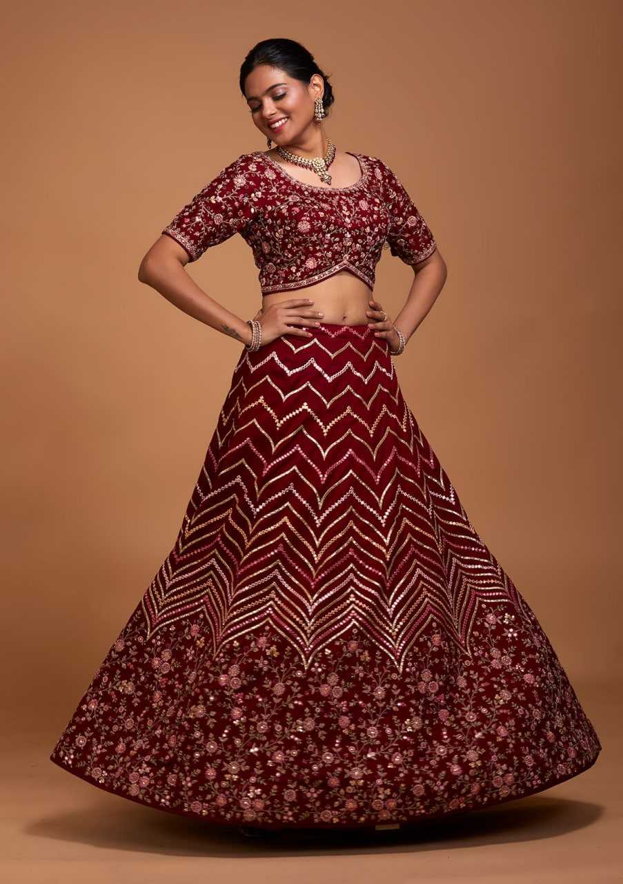 YNF SATIN KESH402 303 LEHENGA WHOLESALE GEORGETTE SATIN FANCY LEHENGA MANUFACTURER