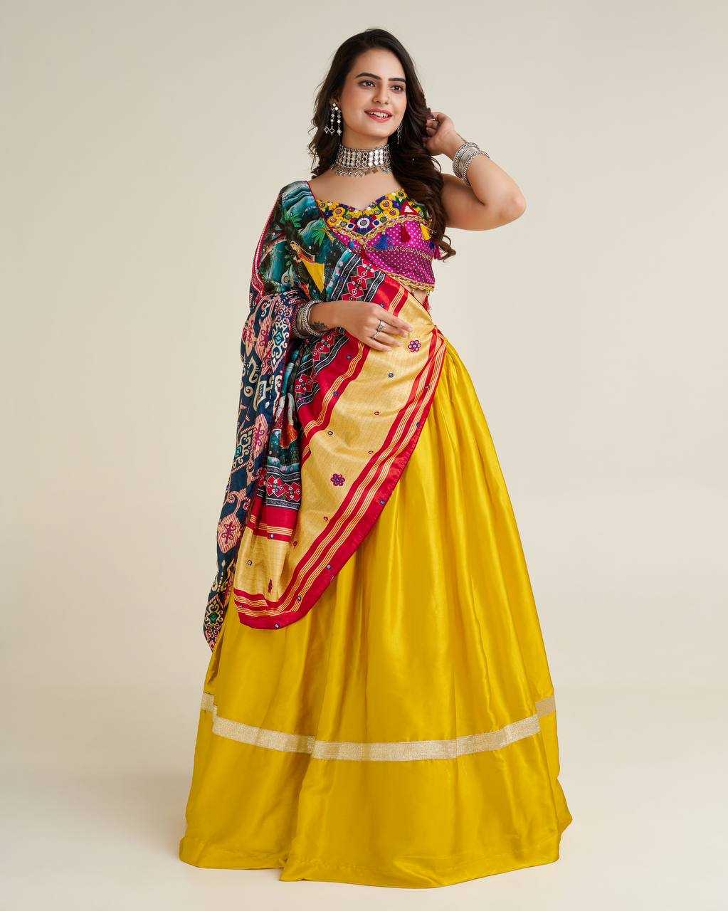 YNF SATIN SILK LEHENGA KESH270 269 CANCAN LEHENGA WHOLESALE SEQUINS LEHENGA MANUFACTURER 