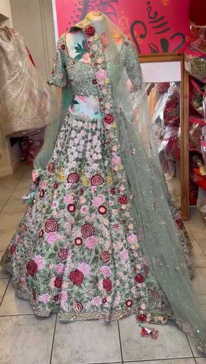 YNF SATIN SILK RIN108 1437 LEHENGAS WHOLESALE  WEDDING BRIDAL DESIGNER LEHENGAS MANUFACTURER