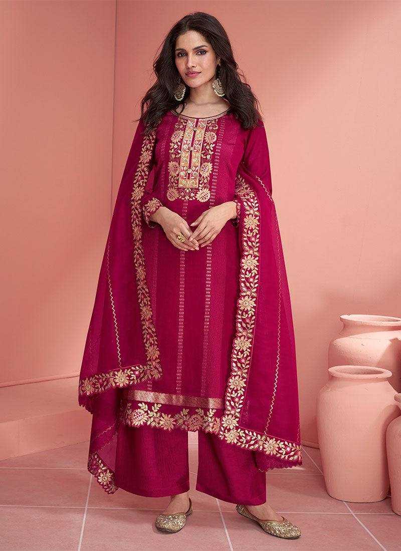 YNF SILK KESH398 1168 SUIT WHOLESALE WEDDING EMBROIDERY LADIES SUITS MANUFACTURER 