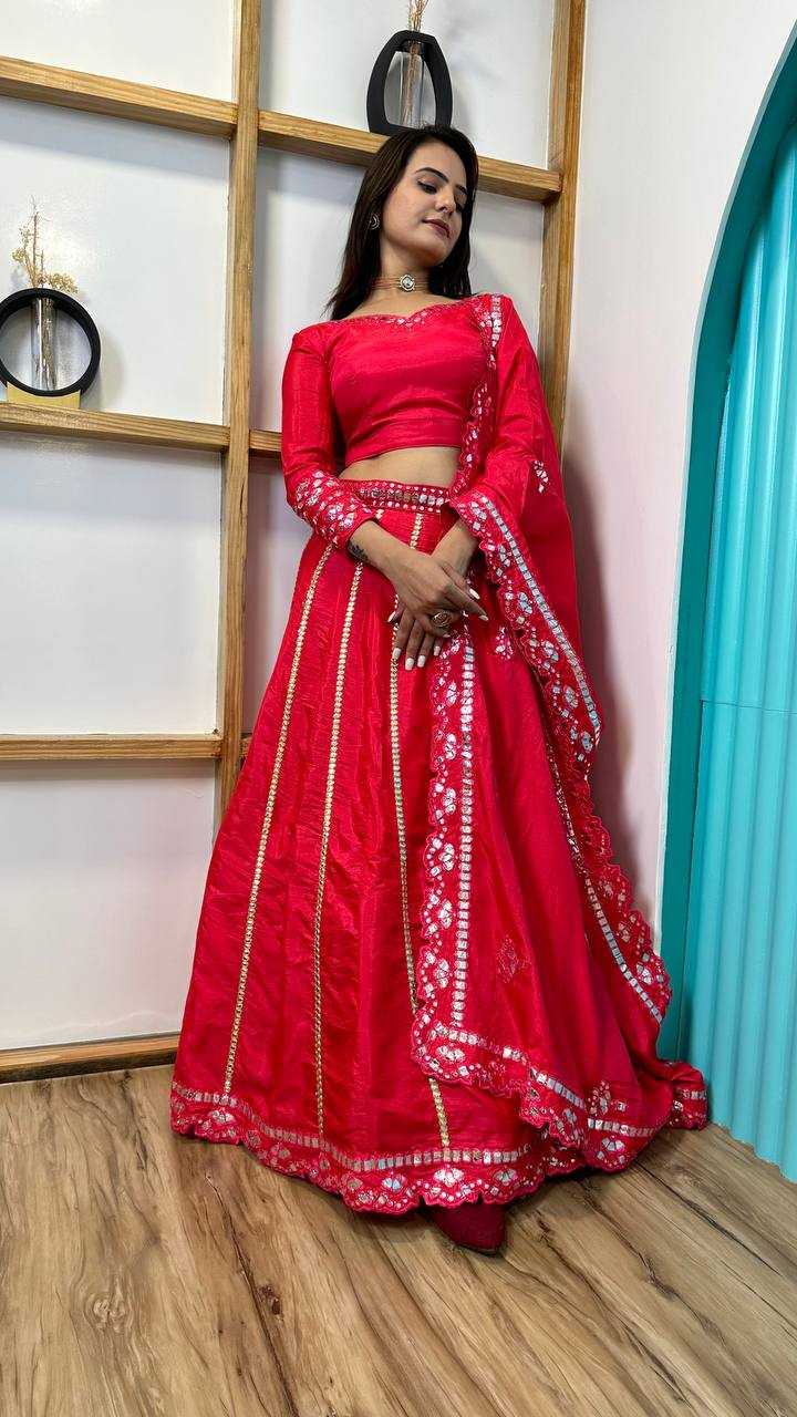 YNF SLUB SILK KESH270 1089  LEHENGAS WHOLESALE PINK SILK LEHENGAS WITH CANCAN MANUFACTURER