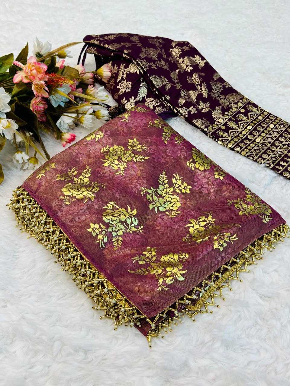 Ynf Soft Gold Crush KESH162 VRT23 Sarees Wholesale Designer Sarees Hand Work Sarees Golden Sarees Manufacturer