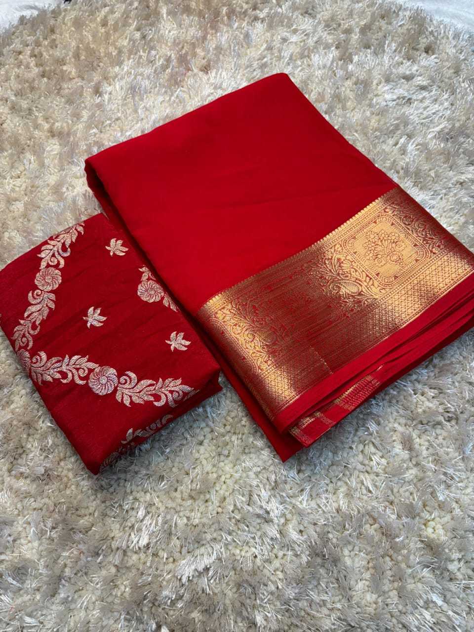 YNF VISCOSE CHIFON KESH222 RUN144 SAREE WHOLESALE CHIFFON VISCOS ZARI WORK SAREE MANUFACTURER