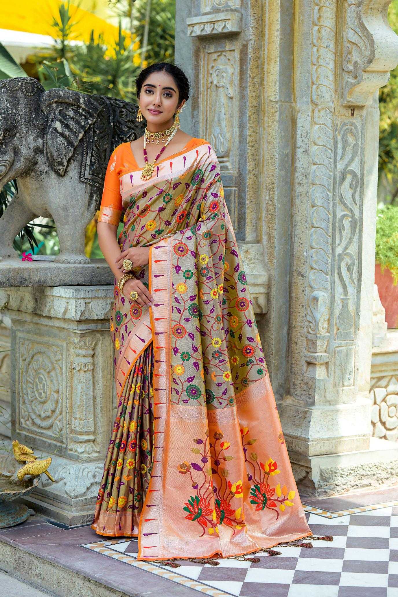 Ynf Banarasi Soft Silk KESH165 PAITHANI JAL 2 Silk Sarees Wholesale Banarasi Silk Sarees Paithani Sarees Zari Border Silk Sarees Manufacturer