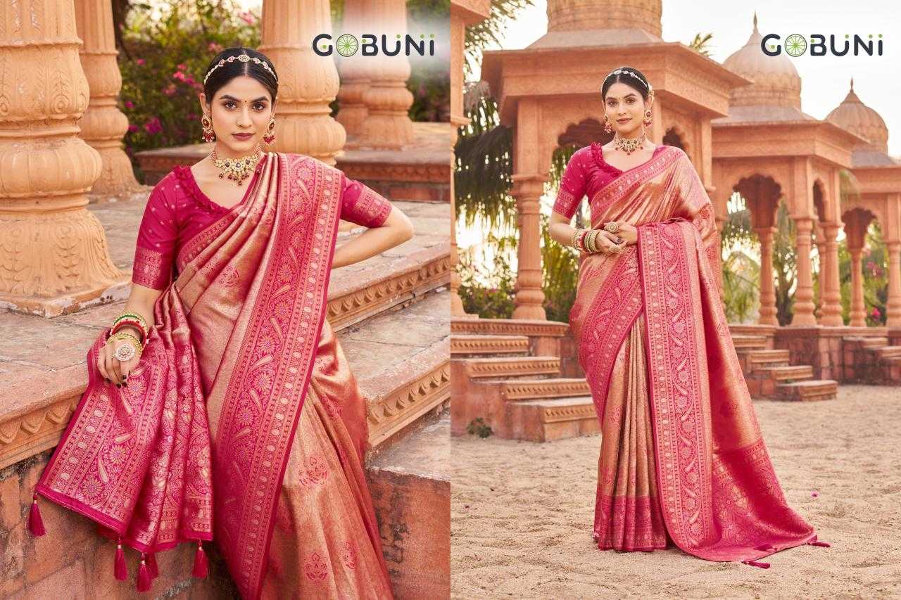 Ynf Banarasi Soft Silk KESH416 Gobuni-Shubharambh Silk Sarees Karwa Chauth Sarees Festive Collections Wholesale Banarasi Silk Sarees Traditional Silk Sarees Holi Collections Manufacturer