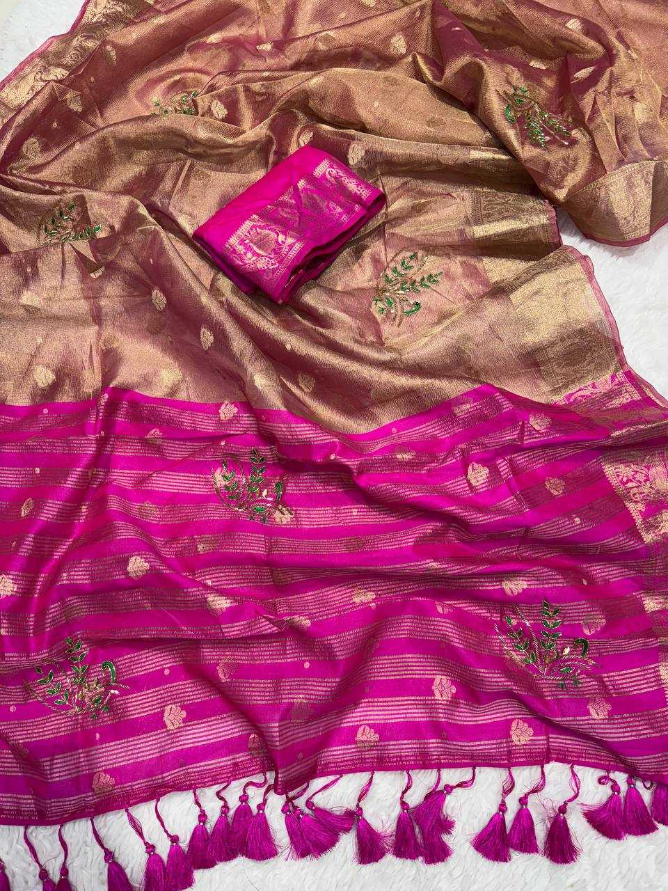 Ynf Banarasi Soft Silk RIN189 1160 Sarees Wholesale Designer Sarees Fancy Sarees Tissue Silk Saree Hand Work Sarees Manufacturer