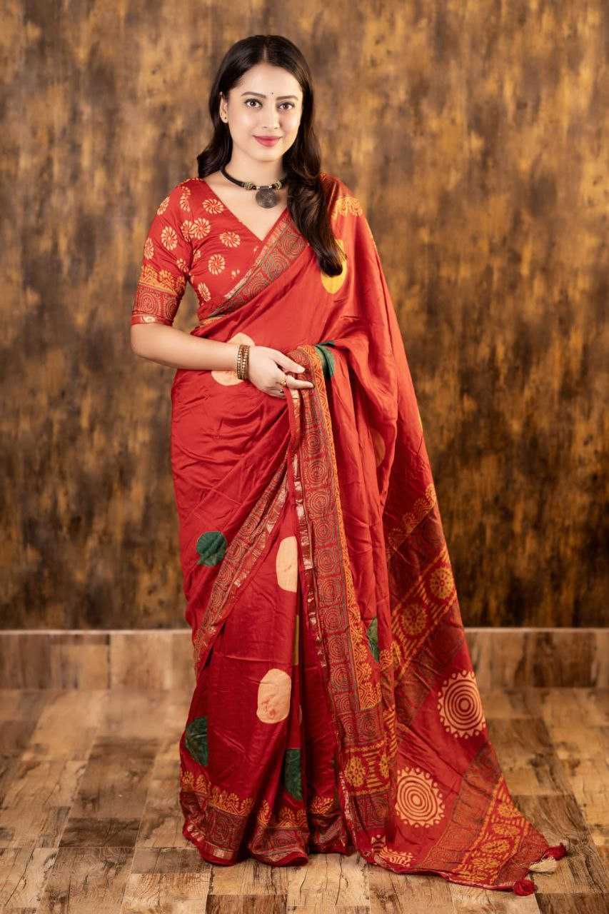 Ynf Chanderi Cotton KESH433 200 Sarees Wholesale Designer Sarees Ajrakh Sarees Cotton Sarees Manufacturer