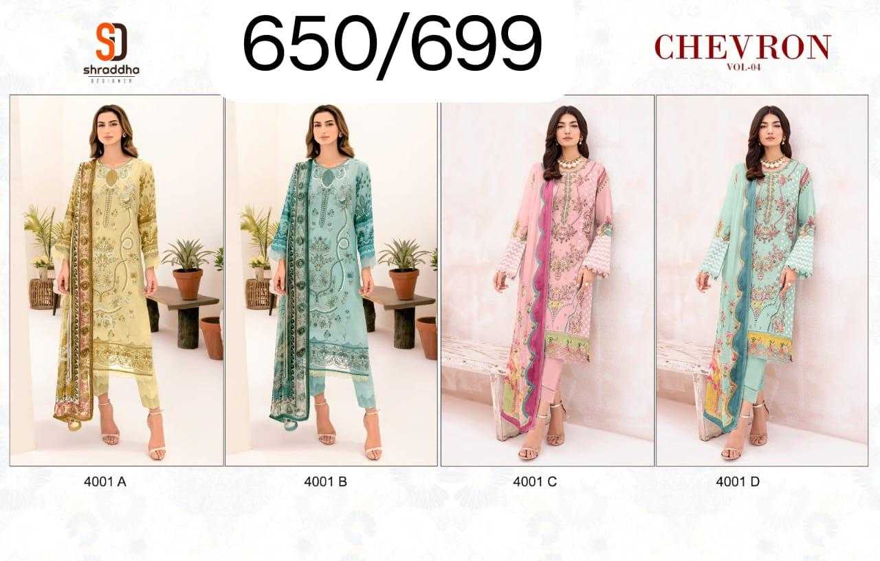 Ynf Chinon KESH445 SHRADDHA-CHEVRON VOL-04 Setwise Collections Wholesale Pakistani Suits Catalogs Manufacturer