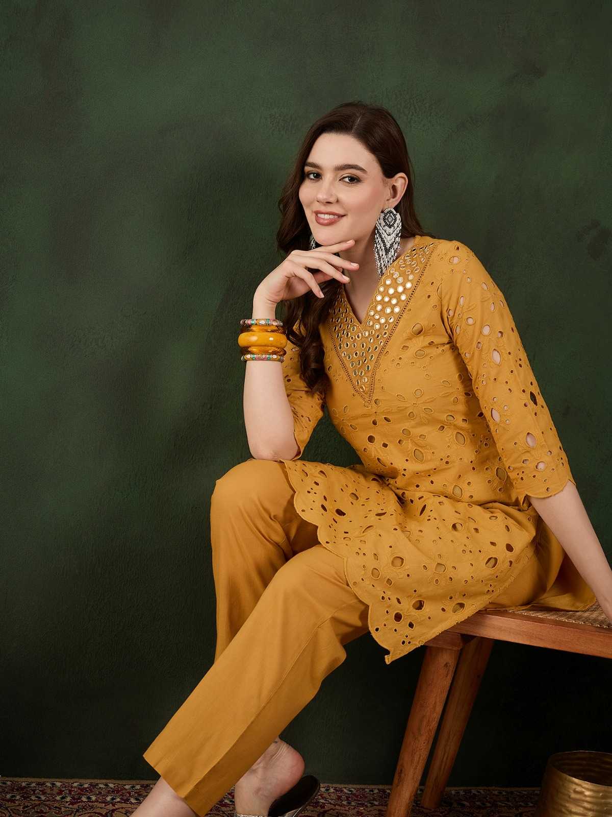 Ynf Cotton KESH113 Sanjana Lifestyle-Kasturi Kurti Diwali Collections Festive Collections Wholesale Casual Kurtis Cotton Kurtis Fancy Kurti Manufacturer