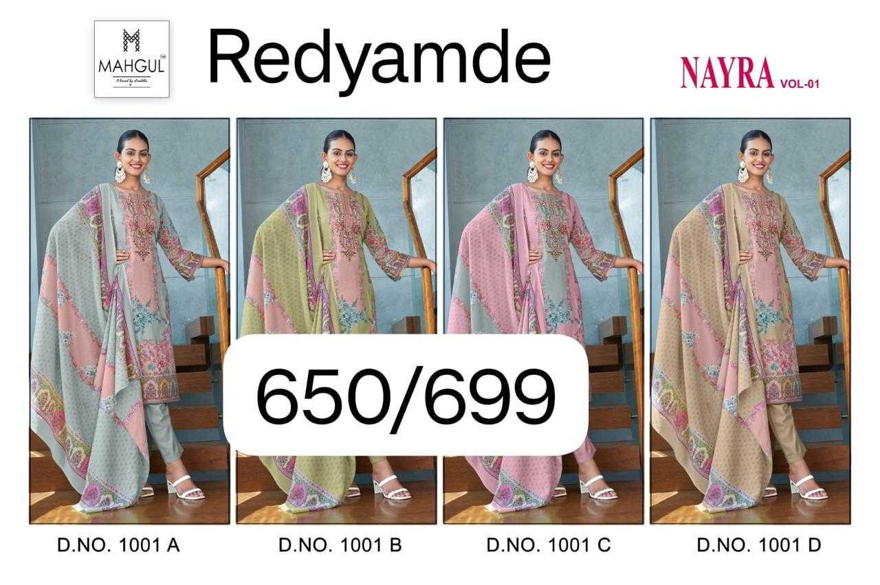 Ynf Cotton KESH445 MAHGUL-NAYRA VOL-01 Setwise Collections Wholesale Pakistani Suits Catalogs Manufacturer