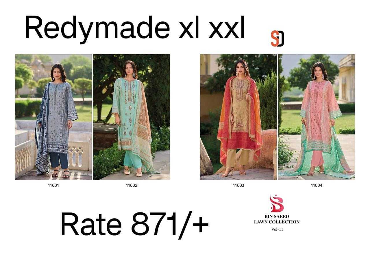 Ynf Cotton KESH445 SHRADDHA-BIN SAEED Vol-11 Setwise Collections Wholesale Pakistani Suits Catalogs Manufacturer