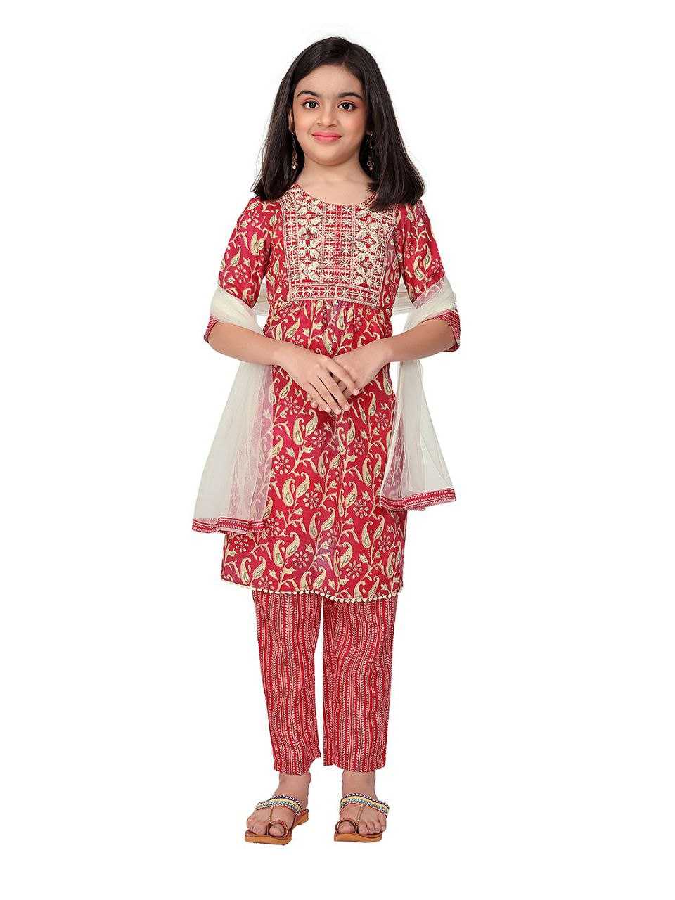 Ynf Cotton KESH461 Culture Kids Wear Wholesale Girls Kurti Manufacturer