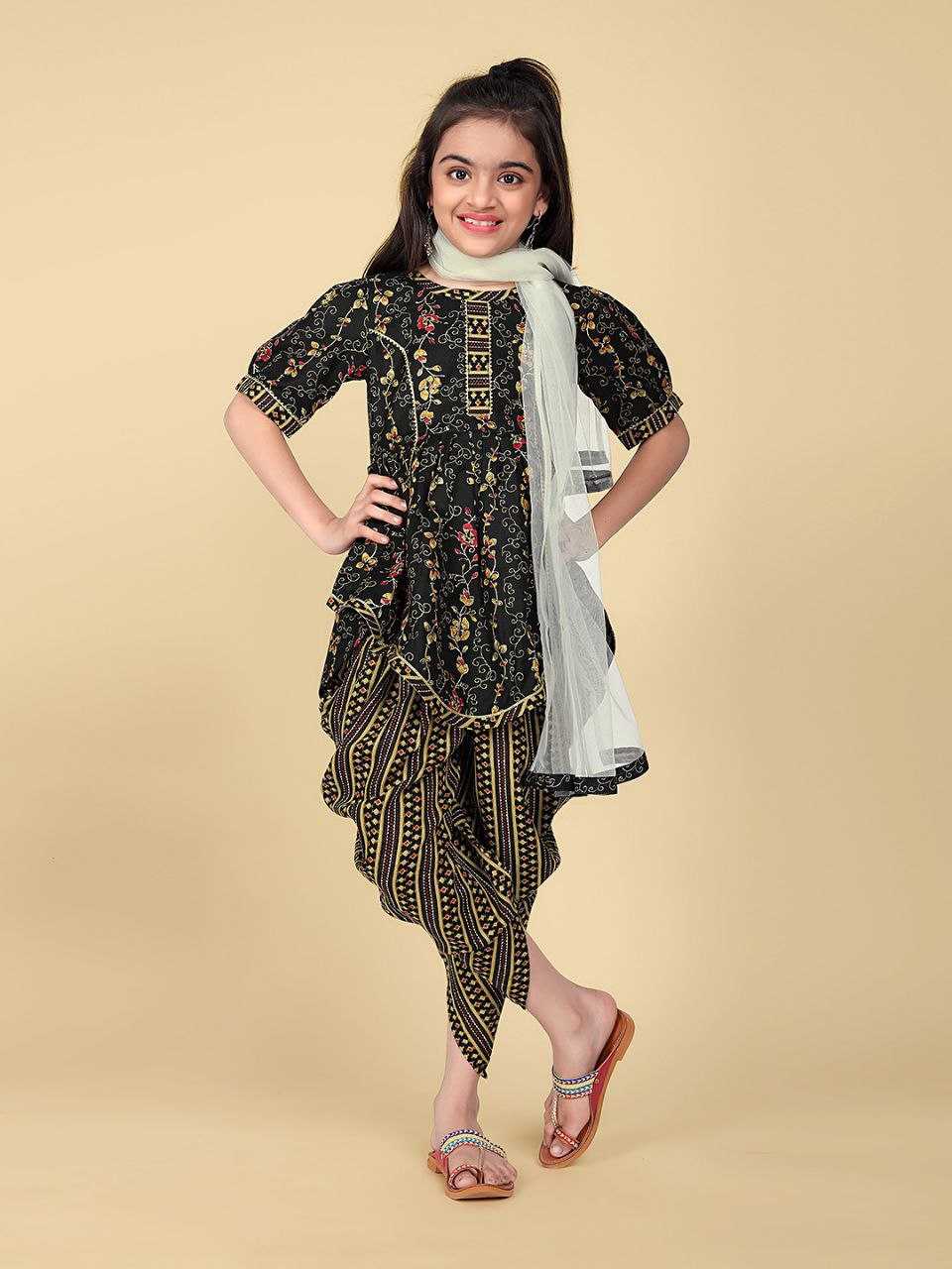 Ynf Cotton KESH461 HK 52 Kids Wear Wholesale Girls Kurti Girls Ethnic Wear Manufacturer