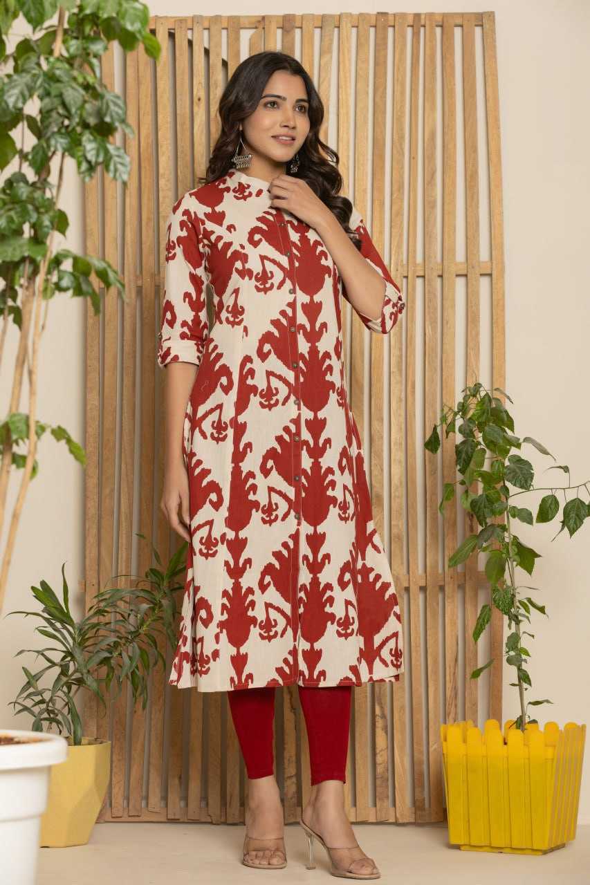 Ynf Cotton KESH470 3077 Kurti Rakhi Collections Wedding Collections Wholesale Printed Kurtis Cotton Kurtis Red Kurtis Manufacturer