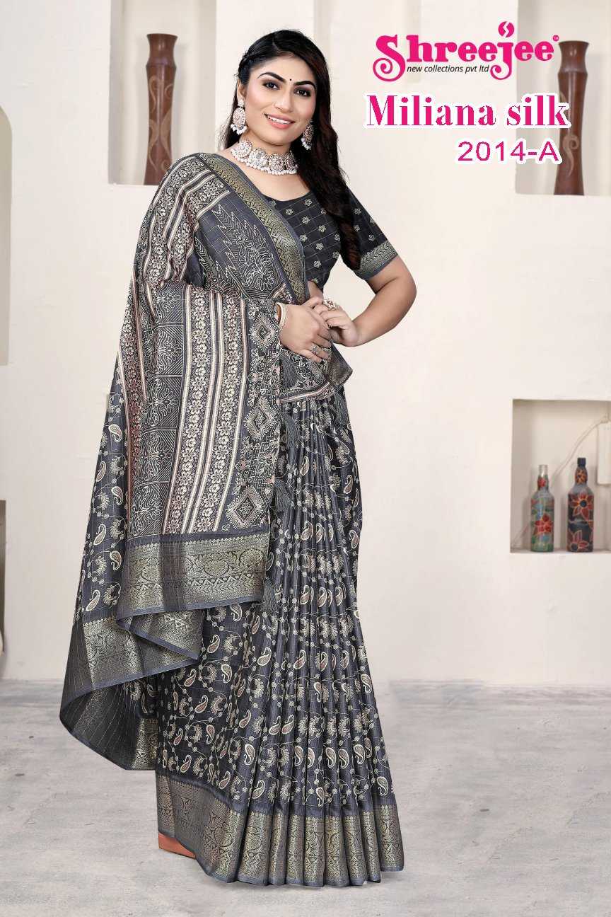 Ynf Fancy KESH441 Miliana silk-2014 Setwise Collections Wholesale Printed Sarees Catalogs Manufacturer