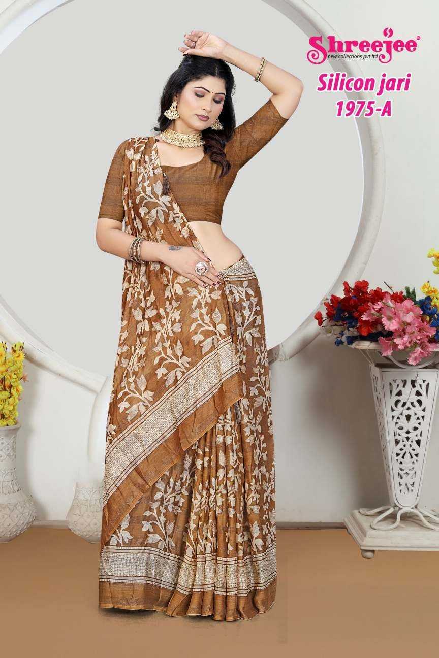 Ynf Fancy KESH441 SILICON JARI-1975 Setwise Collections Wholesale Printed Sarees Catalogs Manufacturer