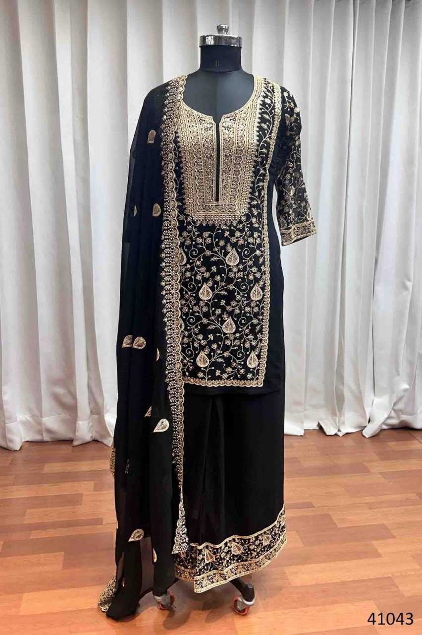 Ynf Faux Georgette KESH417 GULZAAR Suits & Dresses Wedding Collections Festive Collections Wholesale Sharara Salwar Suits Party Wear Dresses Wedding Outfits Manufacturer