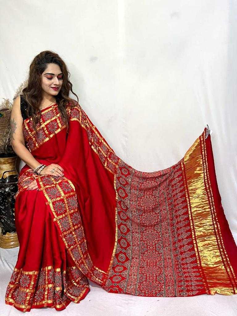 Ynf Gajji Silk KESH194 GAJJI Silk Sarees Diwali Collections Wedding Collections Wholesale Gajji Modal Sarees Printed Silk Saree Hand Block Printed Silk Saree Manufacturer