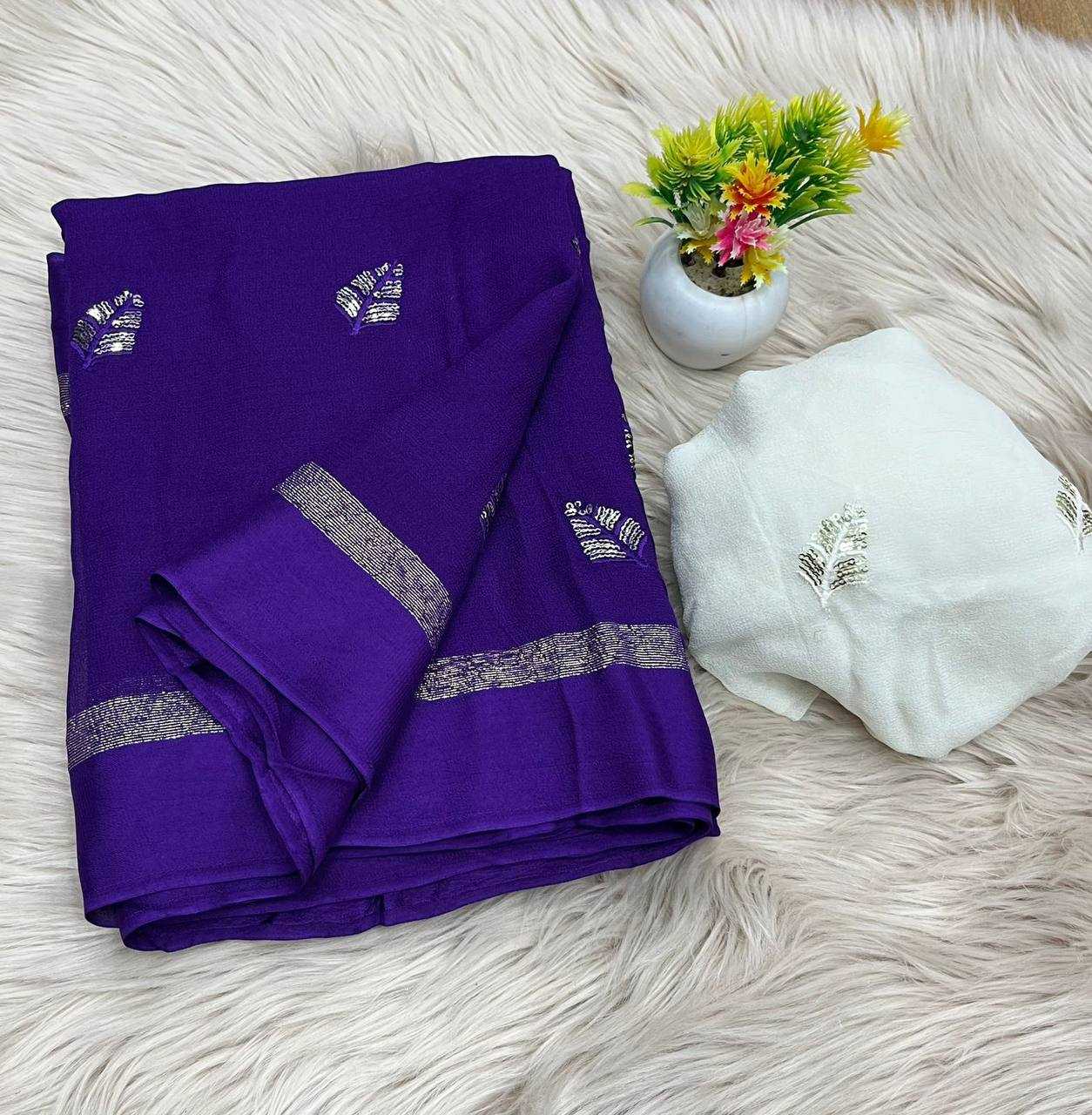 Ynf Georgette RIN124 RIE24 Sarees Diwali Collections Festive Collections Wholesale Georgette Sarees Sequins Work Saree Viscose Saree Manufacturer