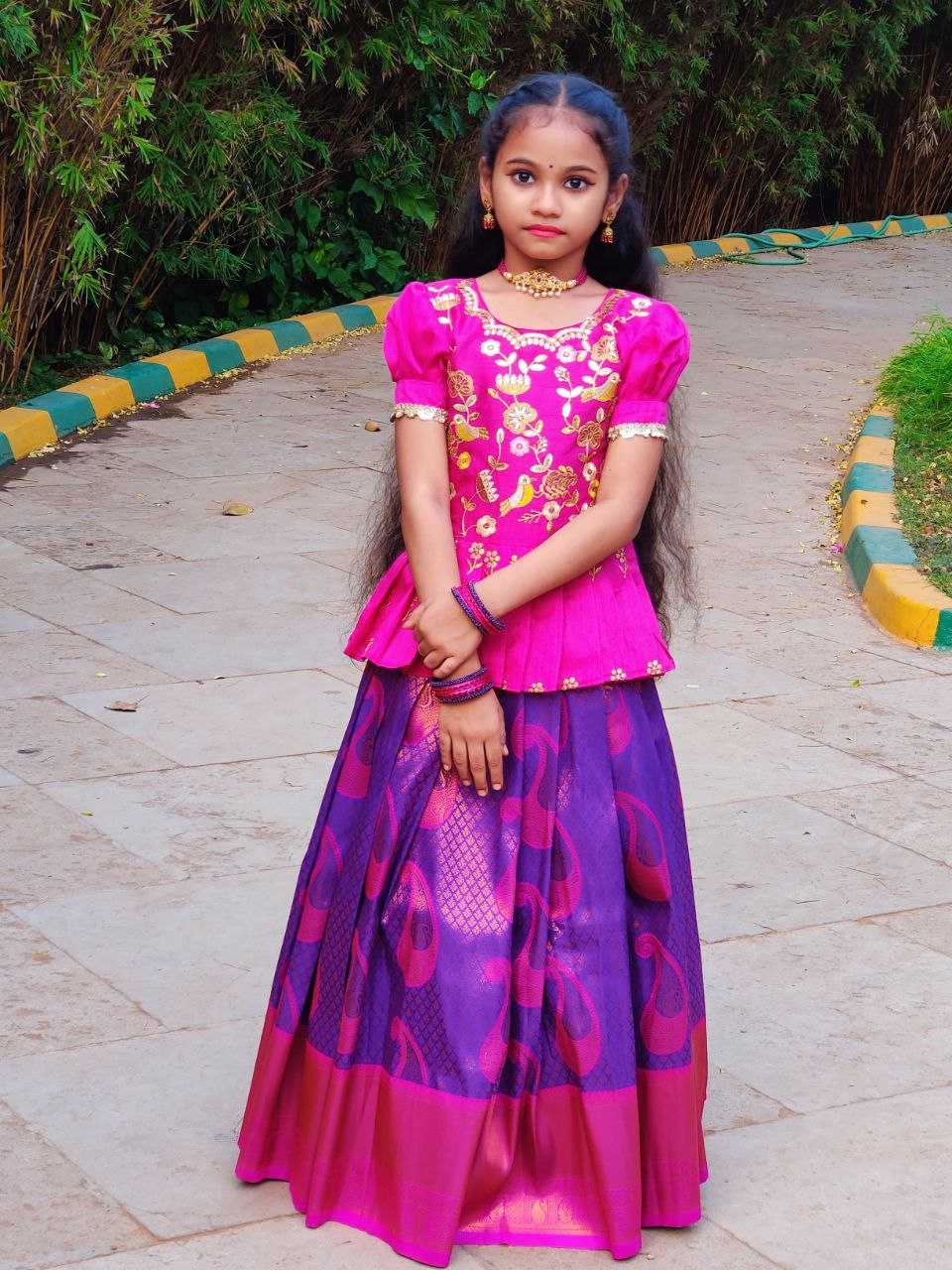 Ynf Heavy Silk RIN161 RPVR01 Kids Wear Festive Collections Wholesale Kids Lehenga Kids Lehenga Choli Baby Girl Lehenga Manufacturer