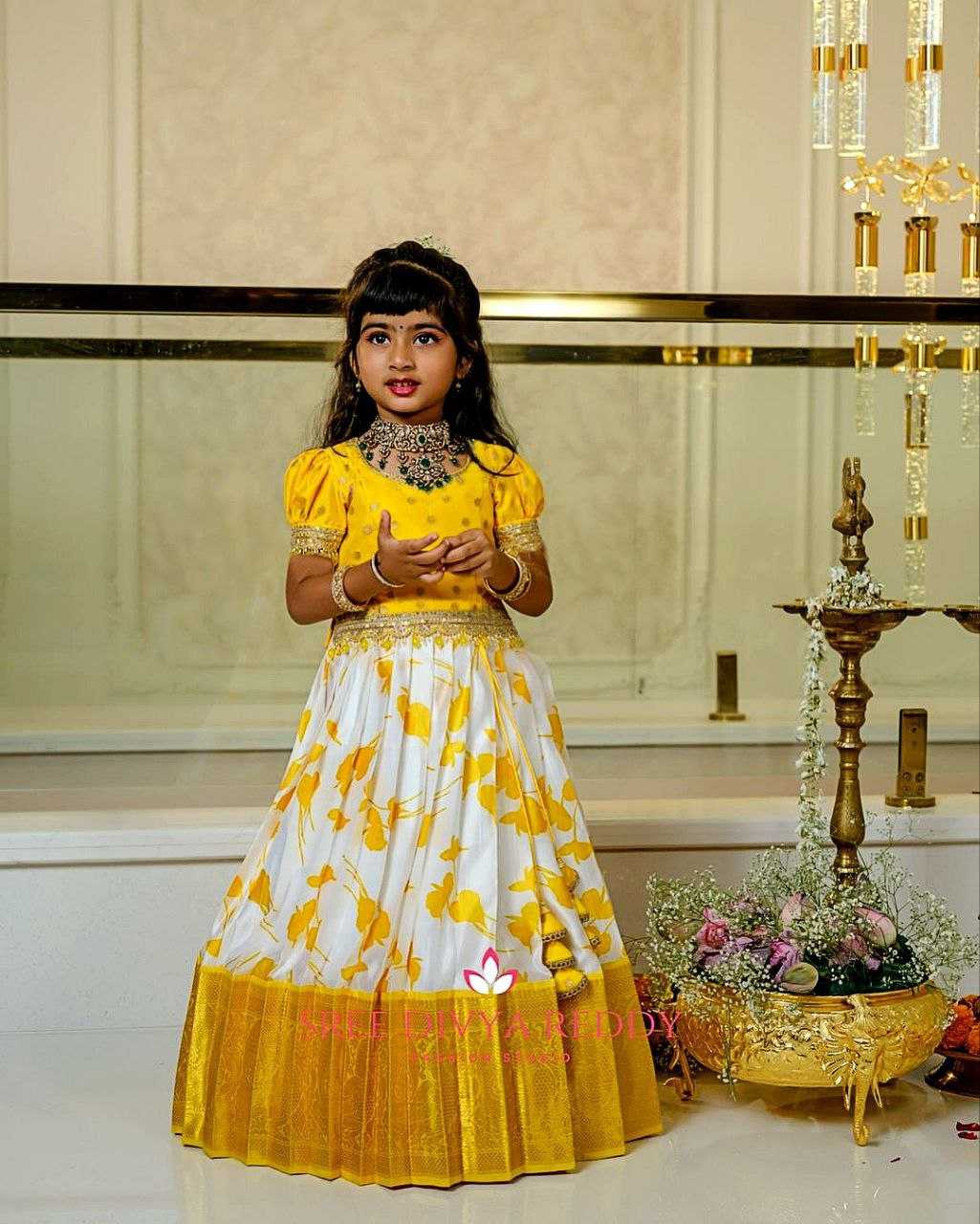 Ynf Jacquard KESH461 69 Kids Wear Wedding Collections Festive Collections Wholesale Kids Lehenga Kids Gown Kids Traditional Outfits Manufacturer