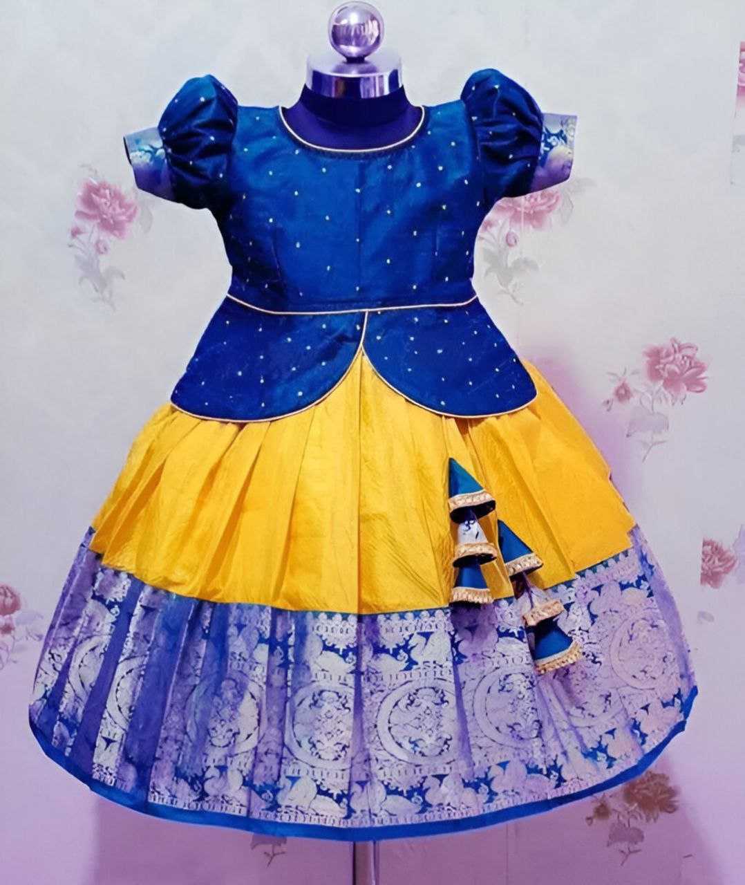 Ynf Jacquard KESH461 HK 47 Kids Wear Wholesale Kids Gown Kids Frocks Manufacturer