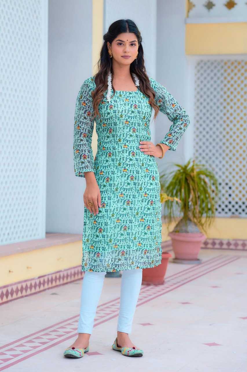 Ynf Kota Checks KESH243 1036 Kurti Wholesale Designer Kurtis Printed Kurtis Green Kurtis Manufacturer