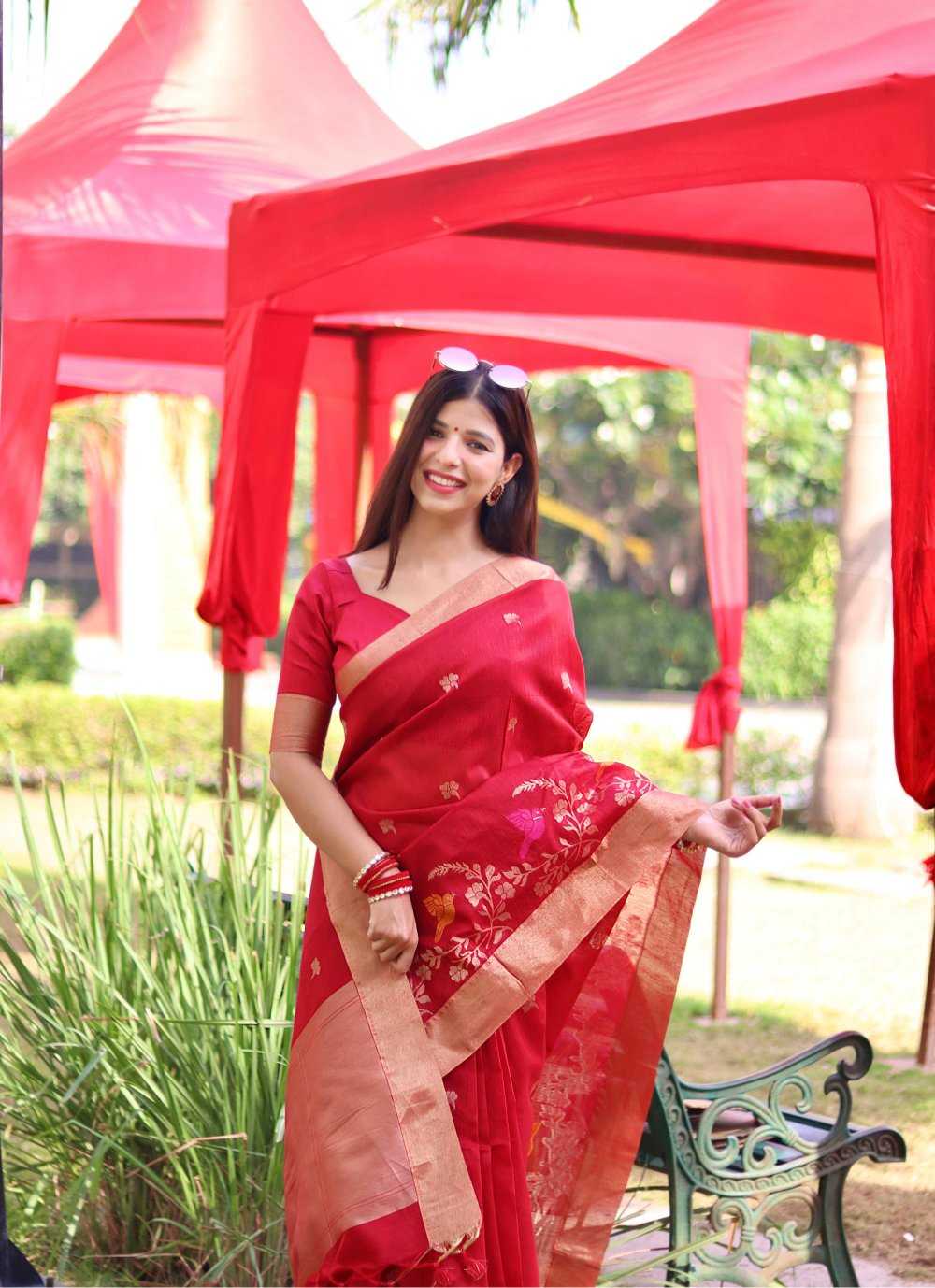  LINEN SILK SAREES