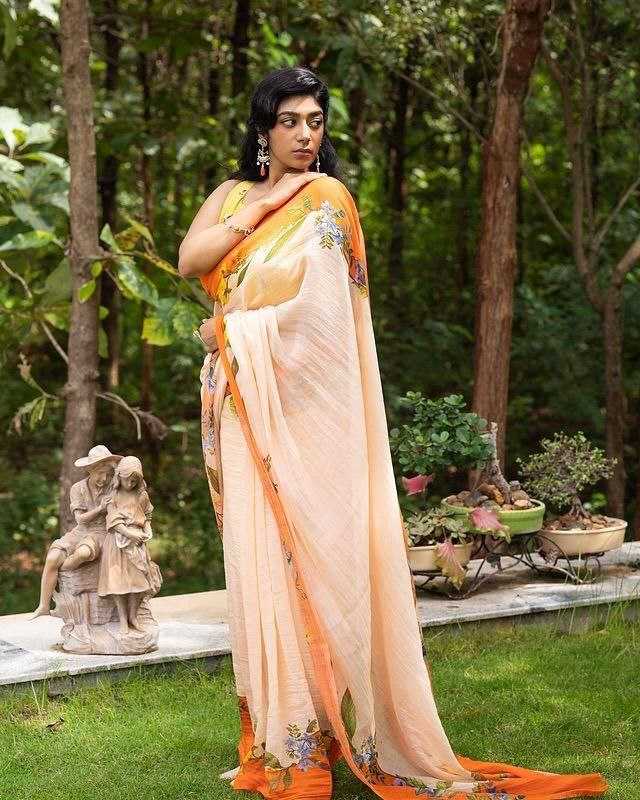 Ynf Linen KESH223 535 Sarees Wholesale Fancy Sarees Printed Sarees Linen Sarees Manufacturer