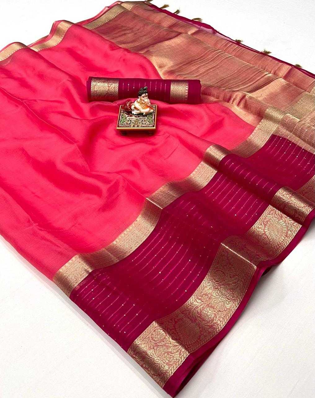 Ynf Organza KESH263 SBI01 Sarees Diwali Collections Festive Collections Wholesale Organza Sarees Festive Sarees Sarees With Blouse Manufacturer