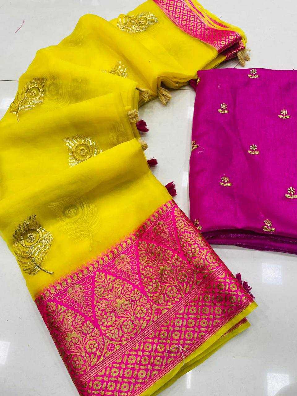 Ynf Organza RIN124 Rani Morepankh Sarees Wedding Collections Festive Collections Wholesale Organza Sarees Jacquard Saree Kanchipuram Sarees Manufacturer