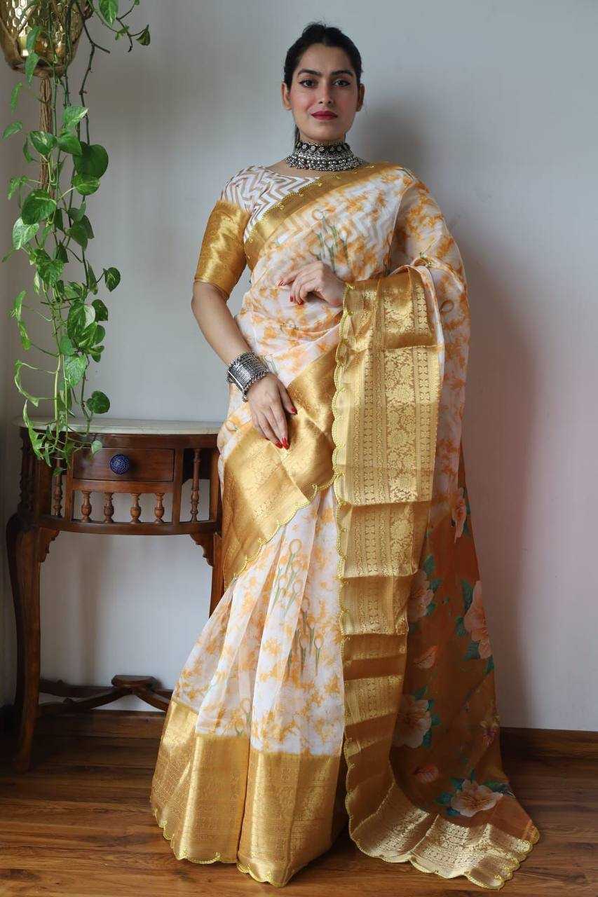 Ynf Organza RIN124 Saburi Organza-2 Sarees Wedding Collections Festive Collections Wholesale Organza Sarees Printed Sarees Kanchipuram Sarees Manufacturer