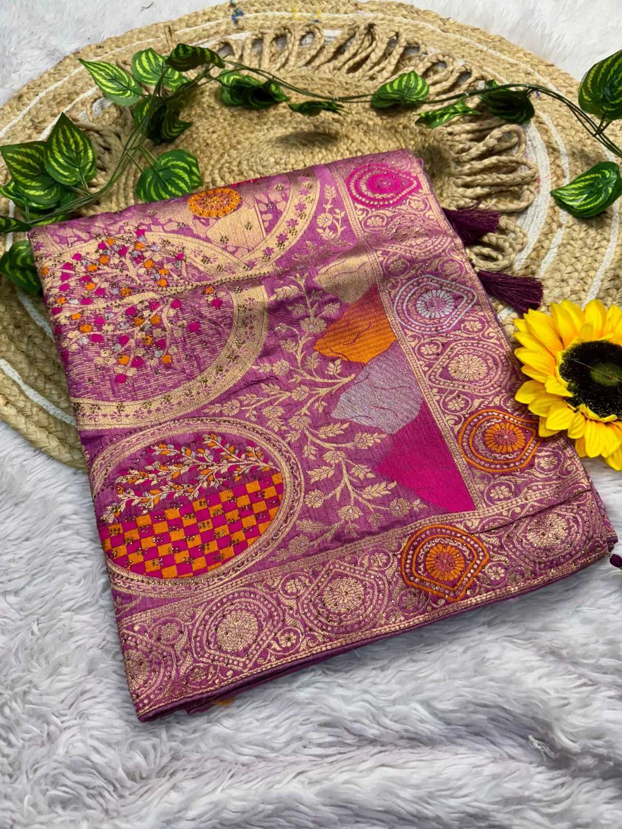 Ynf Pashmina KESH126 asika Sarees Wholesale Fancy Sarees Printed Sarees Bandhani Sarees Manufacturer