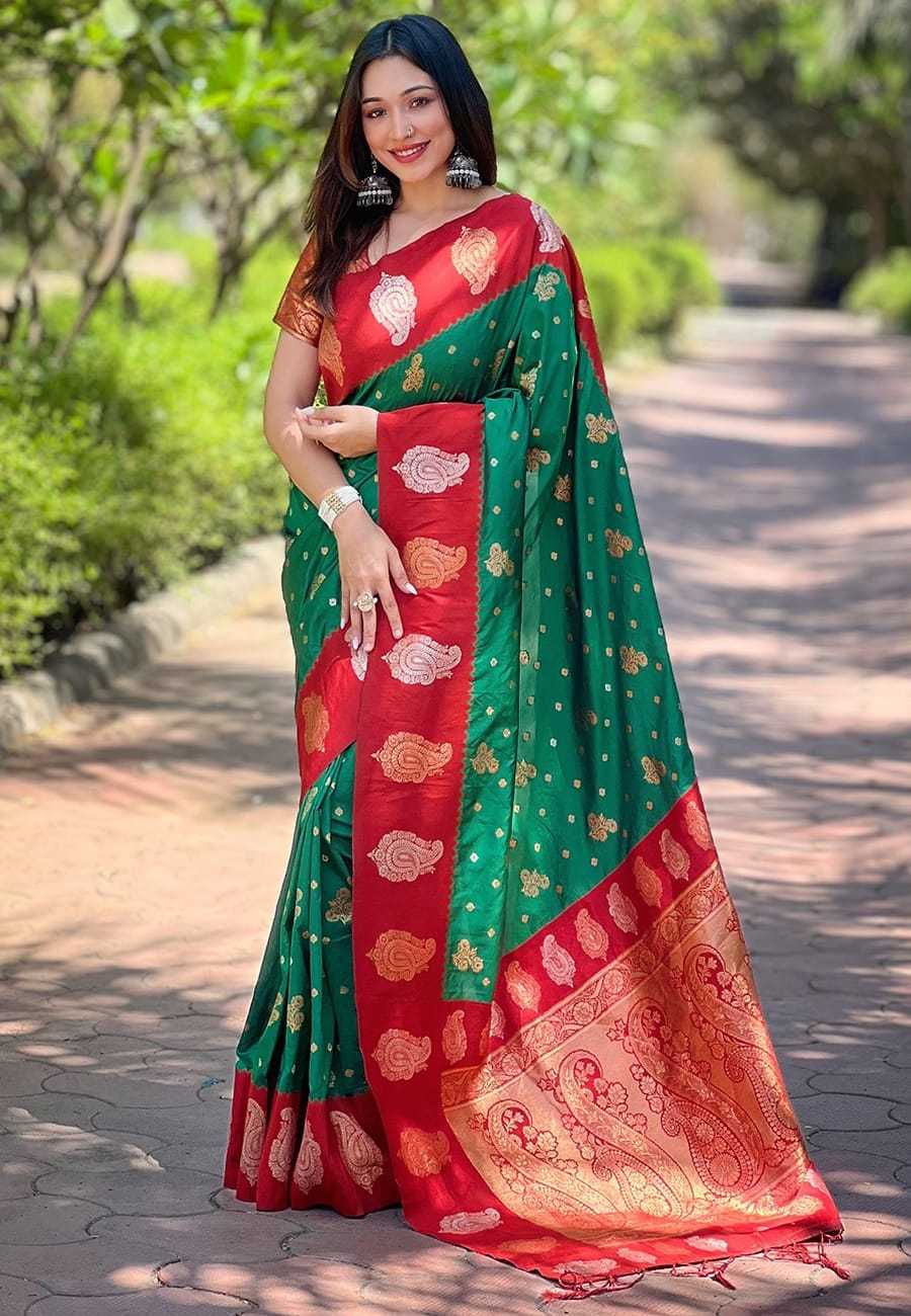 Ynf Premium Silk RIN116 REW71 Silk Sarees Wholesale Soft Silk Sarees Brocade Sarees Zari Border Silk Sarees Manufacturer